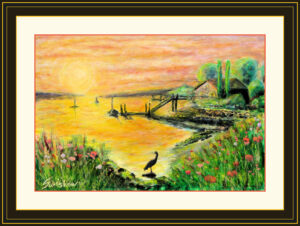 sunset remasterd w bird
